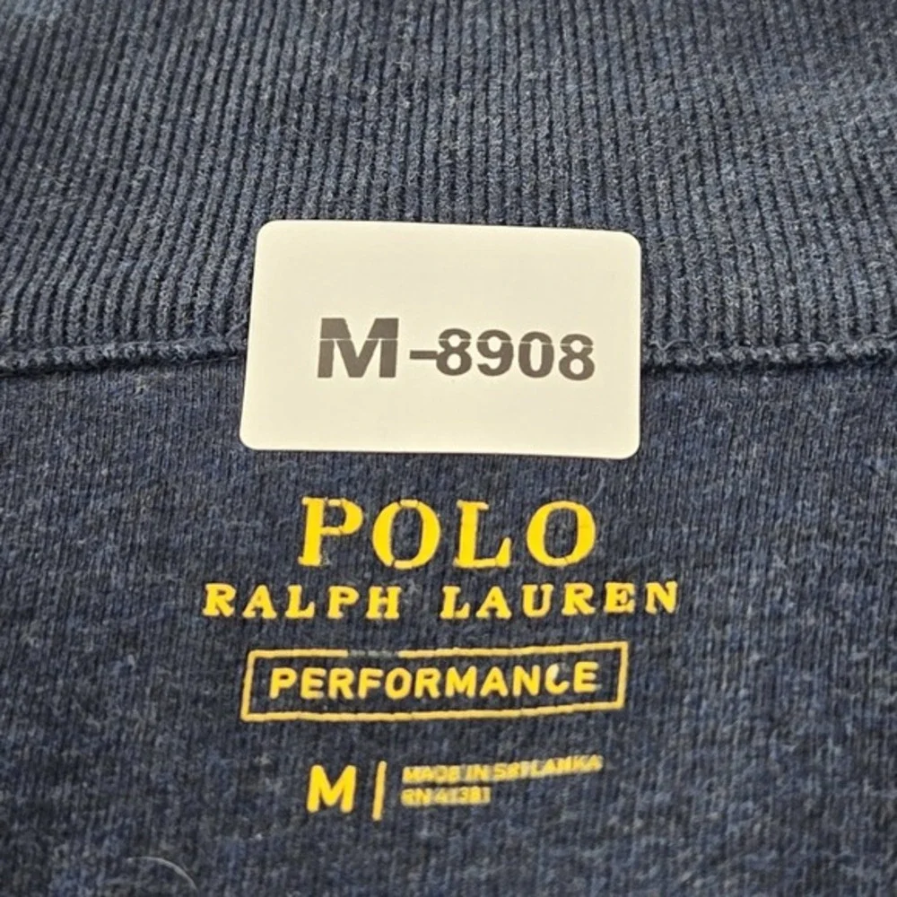 Polo‎ Ralph Lauren Men Jacket M Navy Track Logo Embroidery Performance